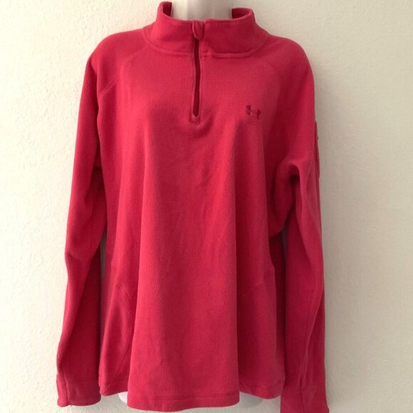 UNDER ARMOUR FLEECE PULLOVER JACKET - Picture 1 of 13